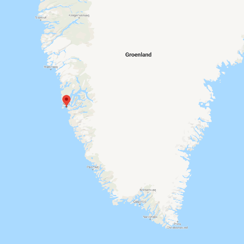Carte du Groenland Nuuk
