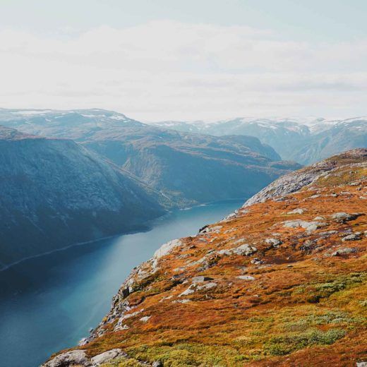 Fjord de norvege automne