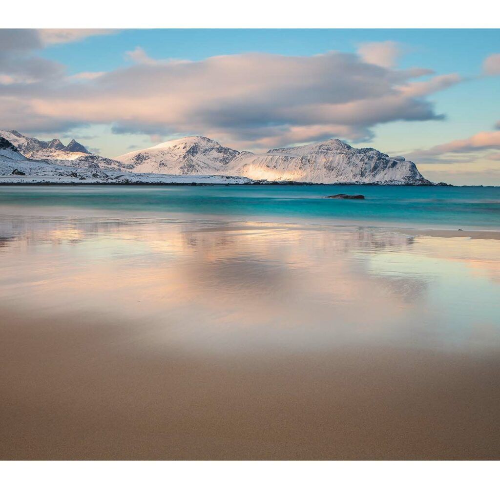 Plage Lofoten hiver