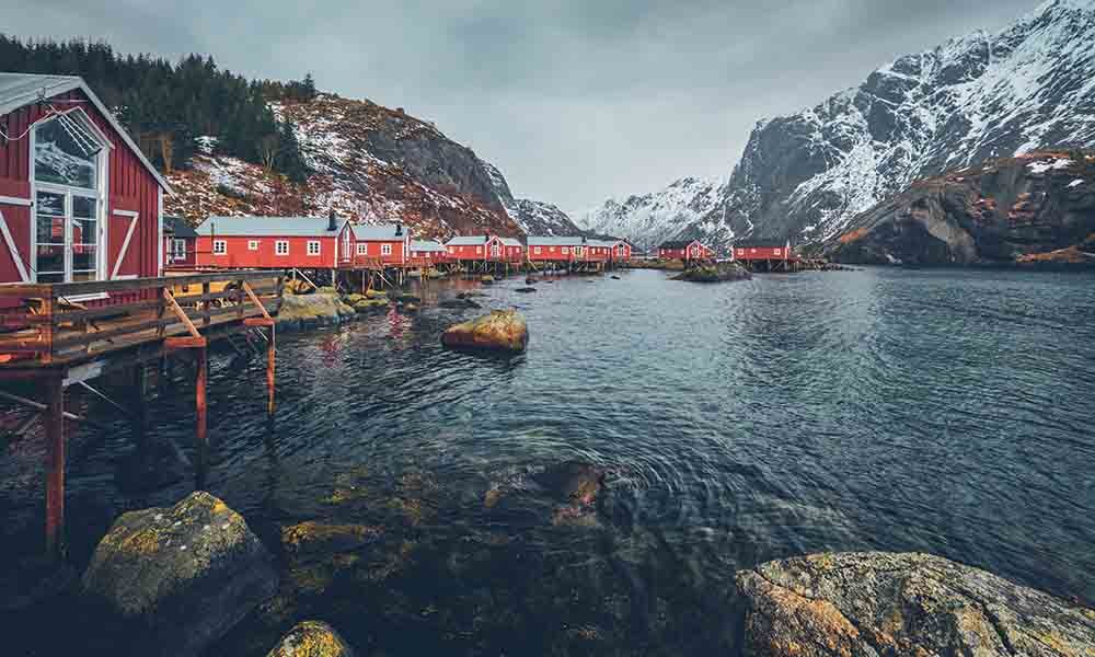 Village Nusfjord Lofoten Norvege