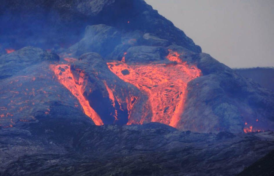 Coulée de lave volcan Islande