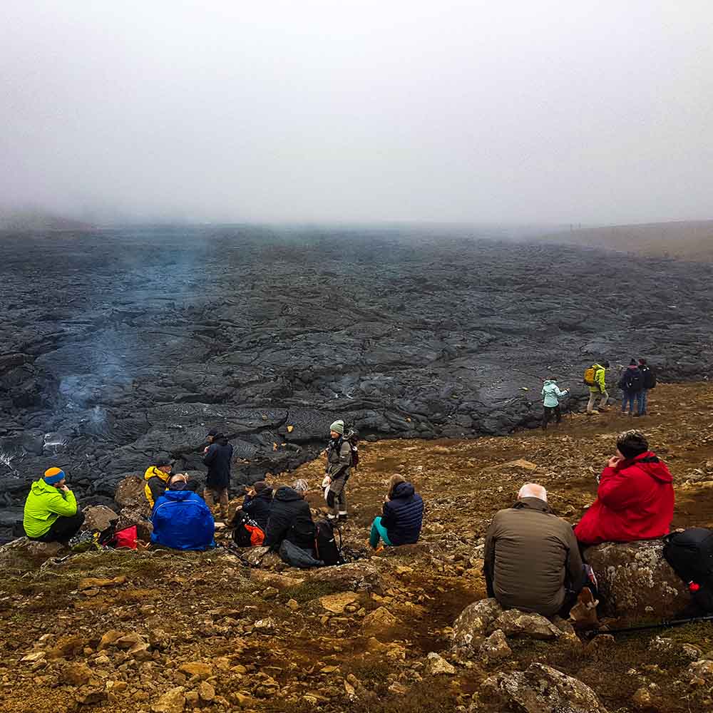 Volcan Islande coulée lave