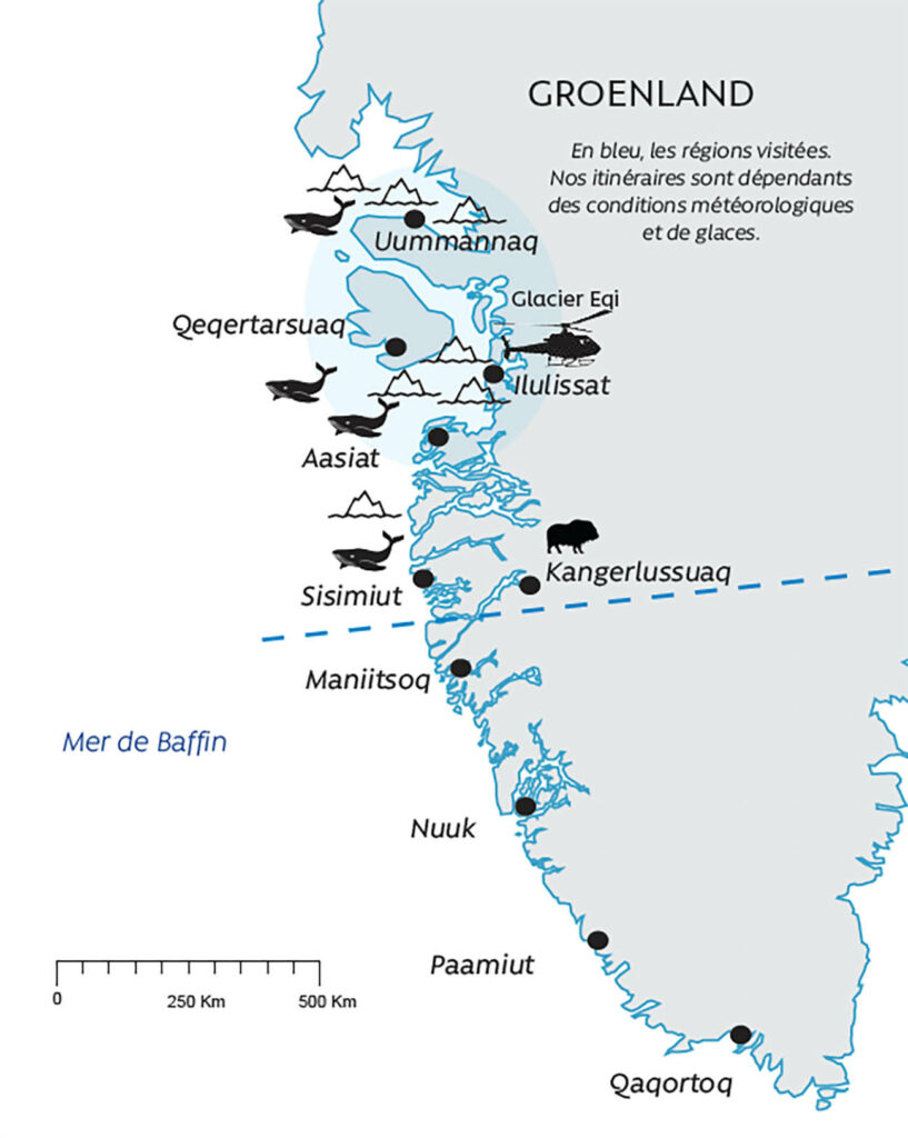Groenland pays des icebergs géants