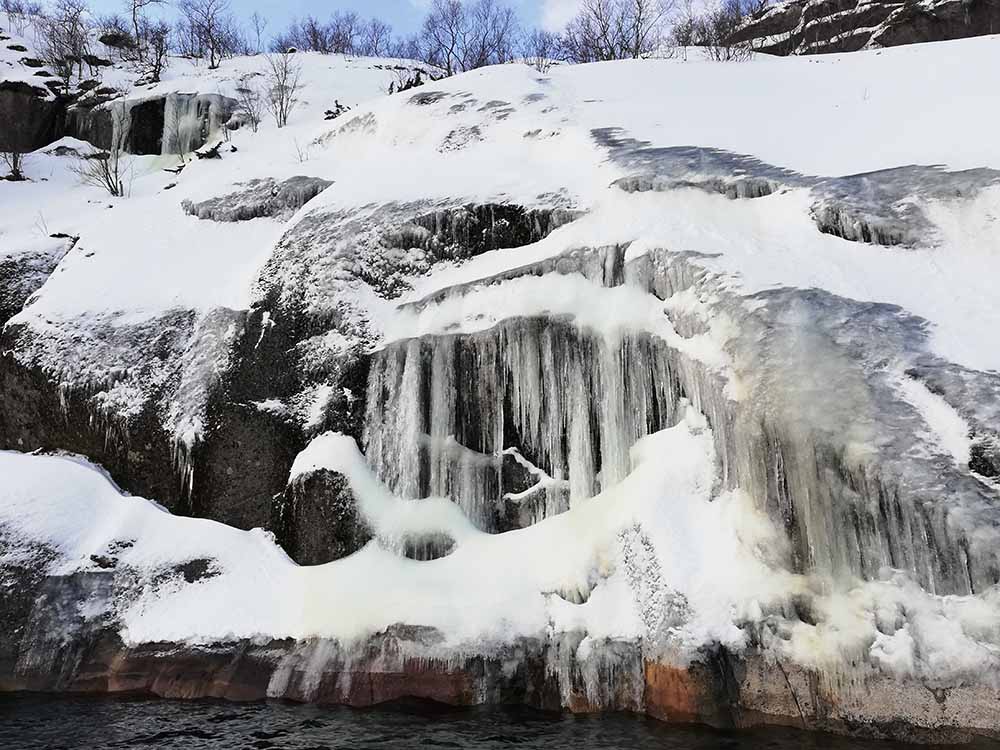 Cascades gelées Norvège