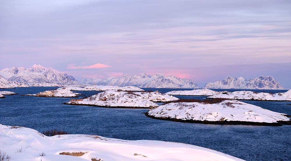 Norvège coucher de soleil