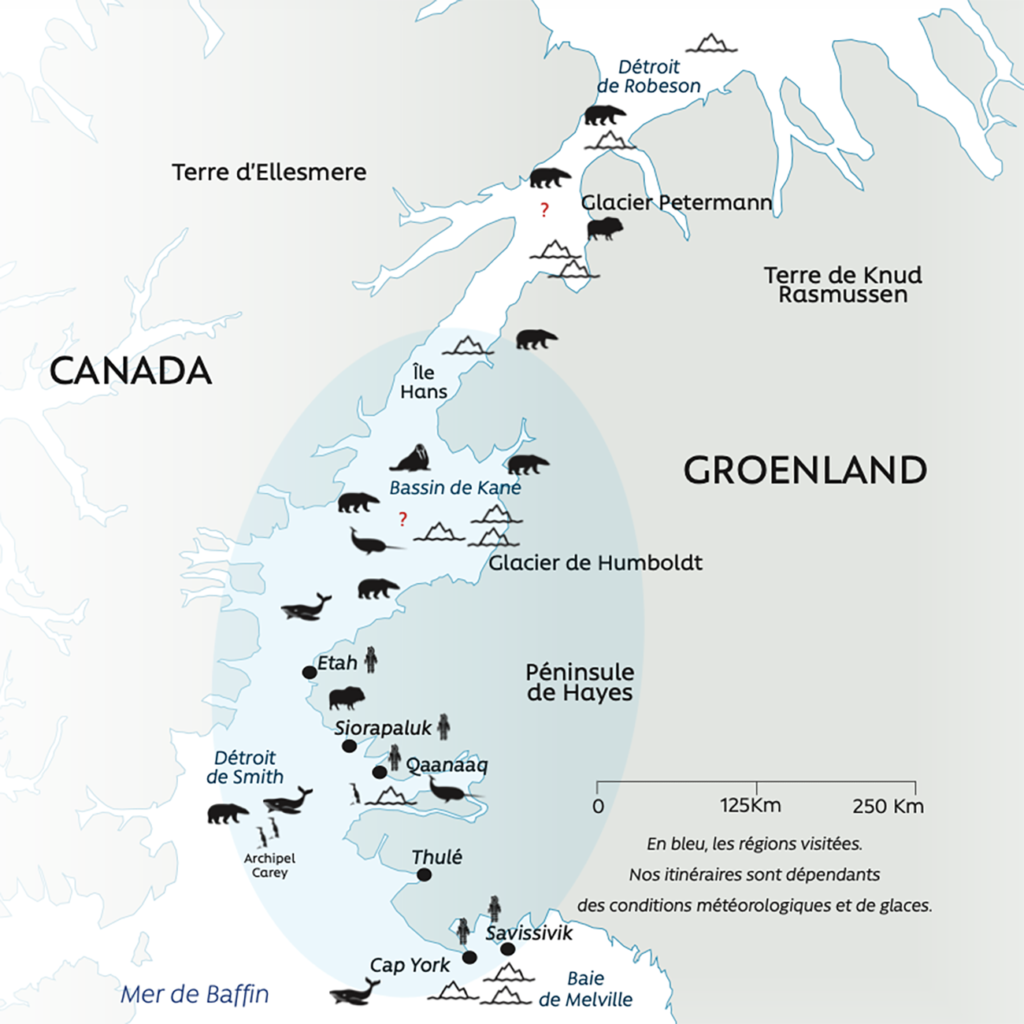 Carte Au nord de Thulé