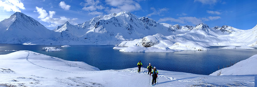 Raquettes baie Norvège