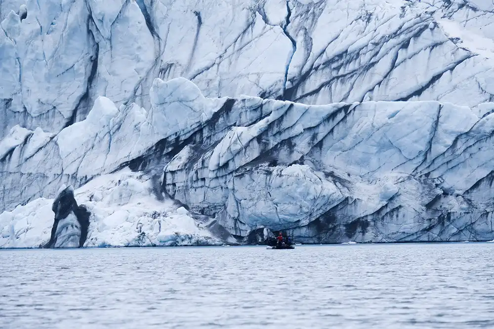 Glacier zodiac Spitzberg