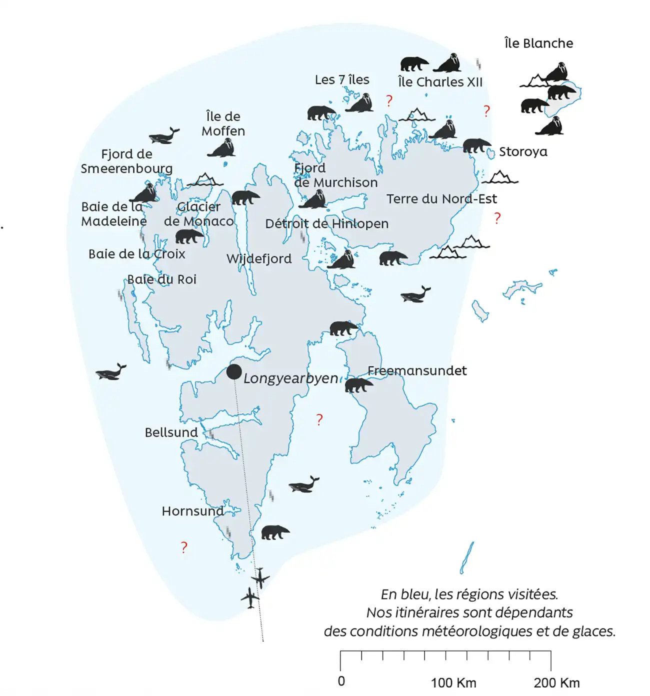 Carte Svalbard