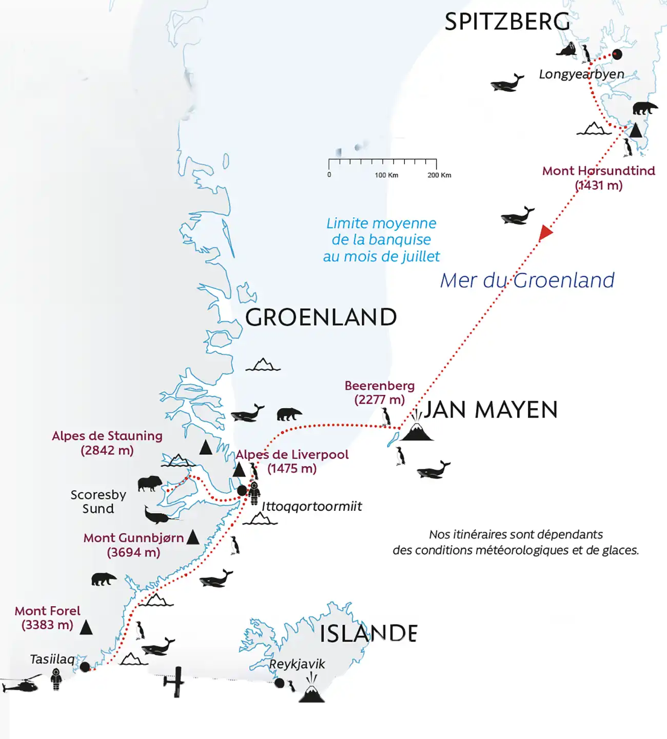 Spitzberg, Jan Mayen & Groenland Croisière Spitzberg Groenland 2025