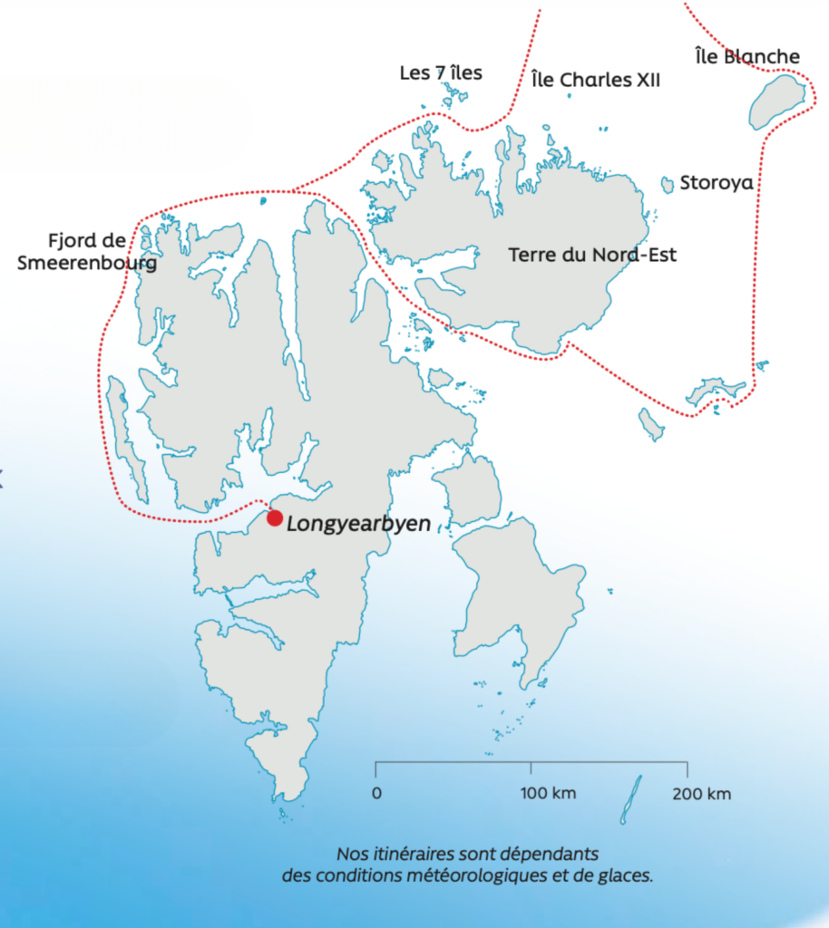 Carte recherche des ours polaires