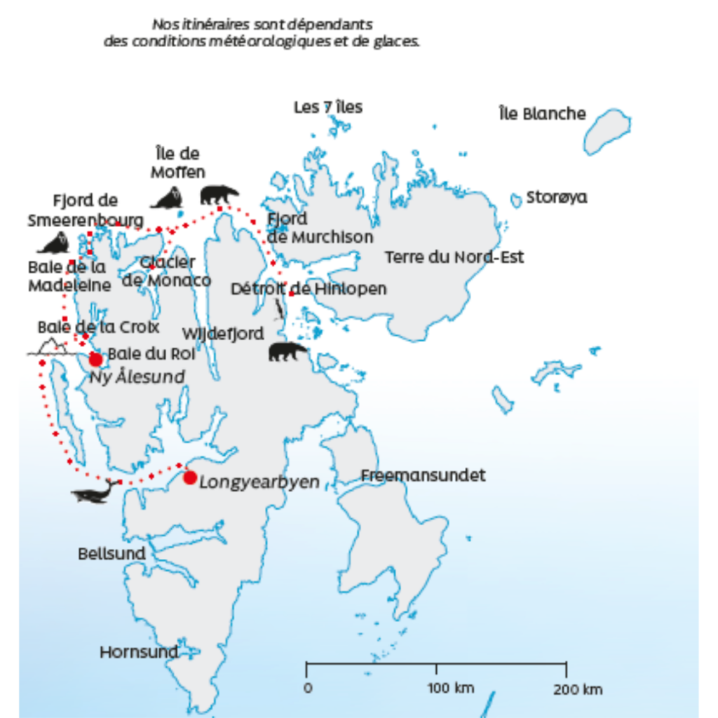 Carte SPitzberg Captain Arctic