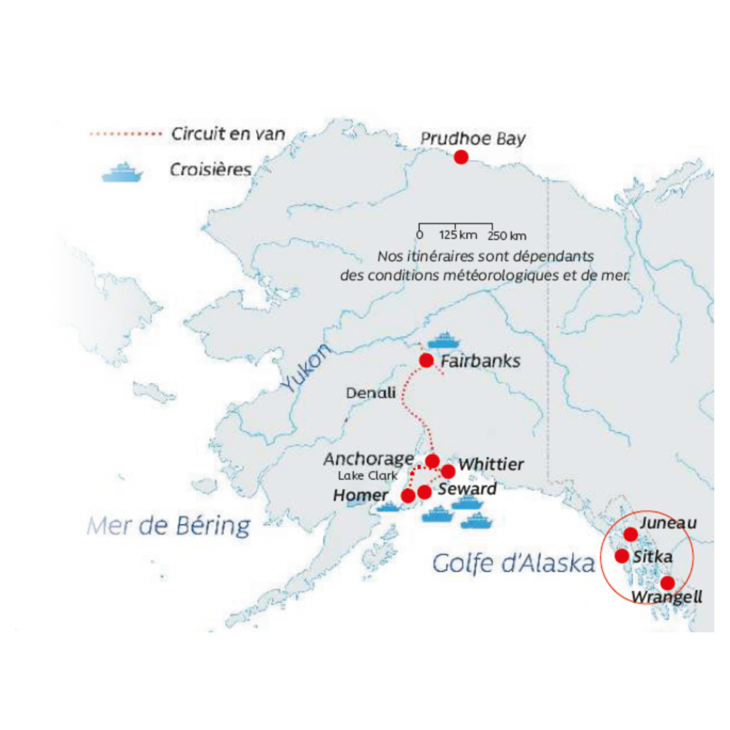 Carte Alaska Mist cove