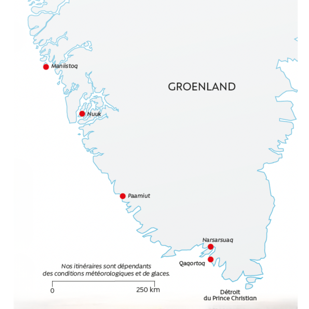 Carte Ouest groenland